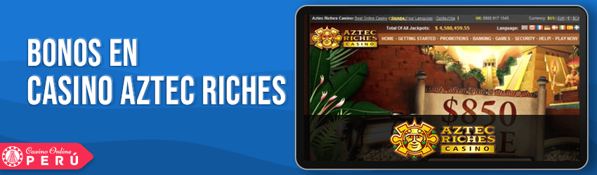 aztec riches casino bonus