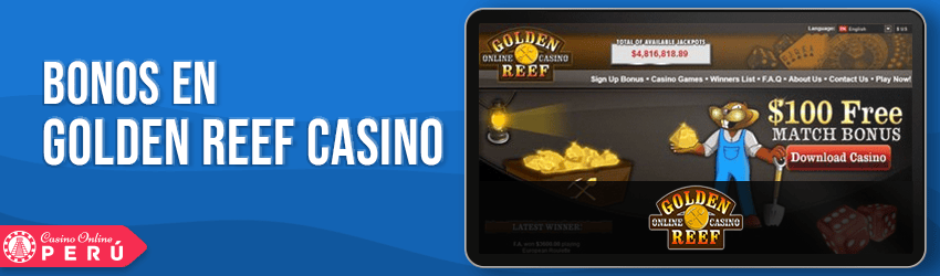 golden reef casino bonus