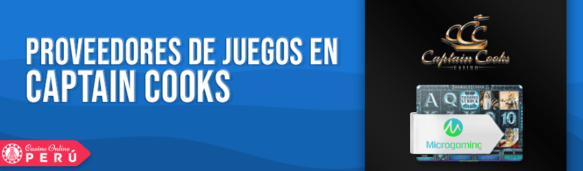 captain cooks casino juegos y software